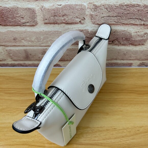 NEW Longchamp LE PLIAGE XTRA XS POUCH IN WHITE - Picture 7 of 10